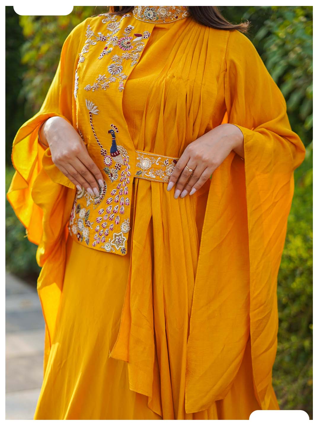 Naqsh Yellow Stylish Gown