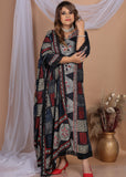 Naqsh Black Exclusive Cotton Suit