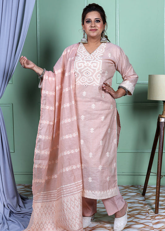Naqsh Cotton Linen with Hand Work