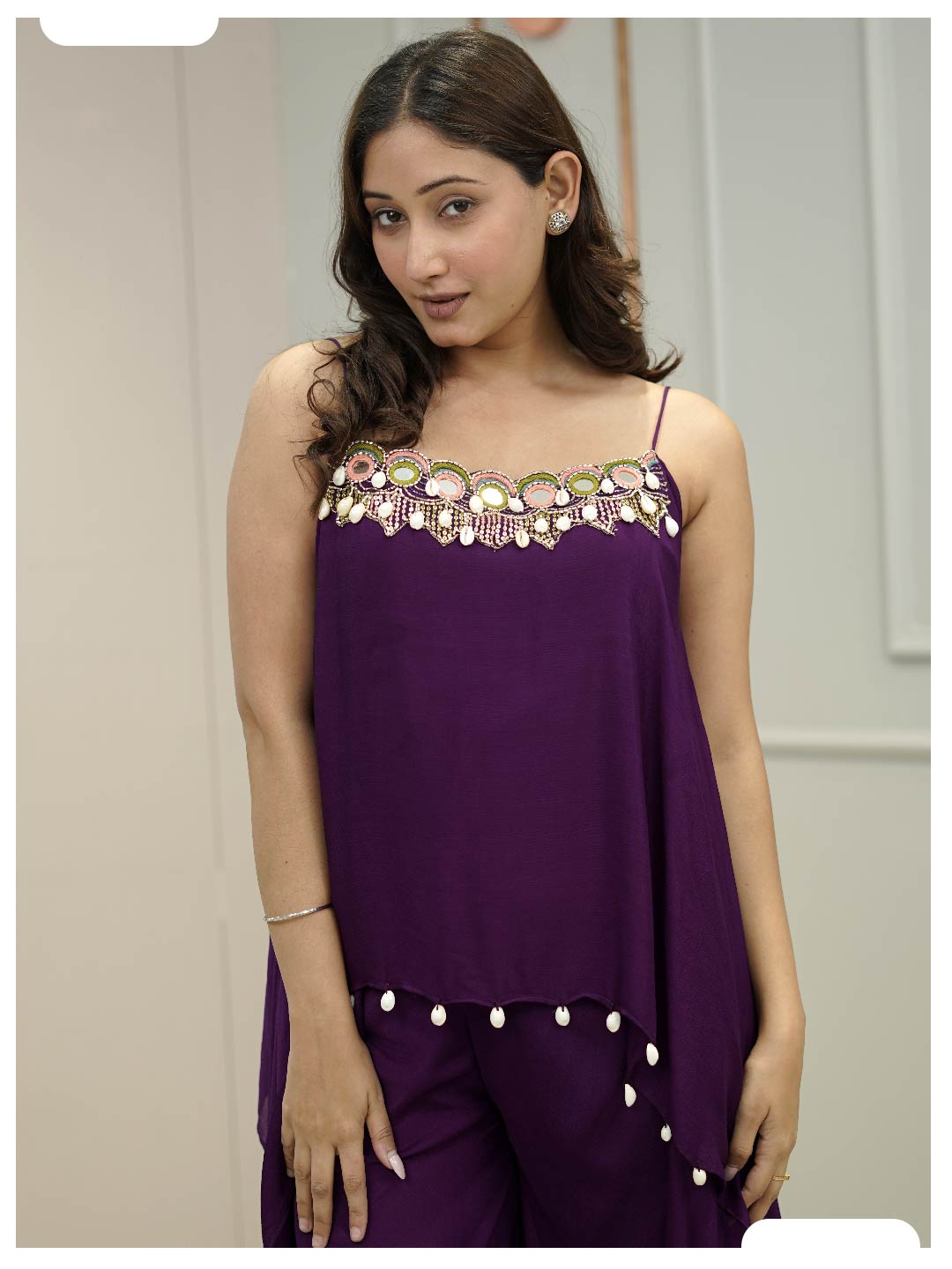 Naqsh Purple Indo-western stylish dress