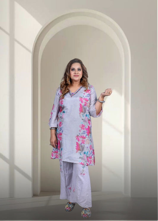 Naqsh Co-ord Suit Set With Digital Print