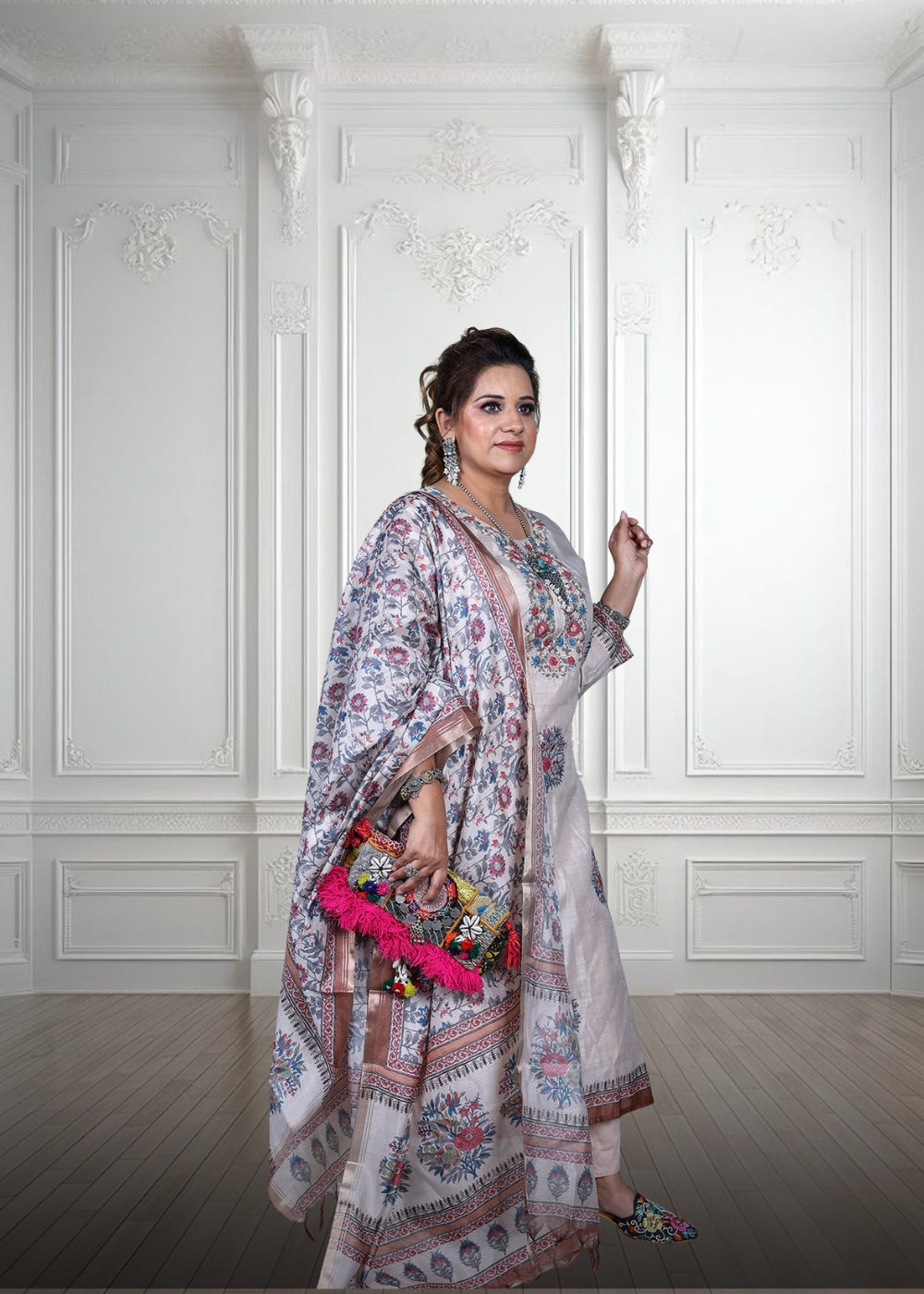 Naqsh Linen Suit with Digital Print