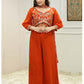 Naqsh rust Indo-western stylish dress