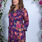 Naqsh Printed Chinnon Fabric Suit