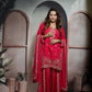 Deep Rani pink Sharara suit