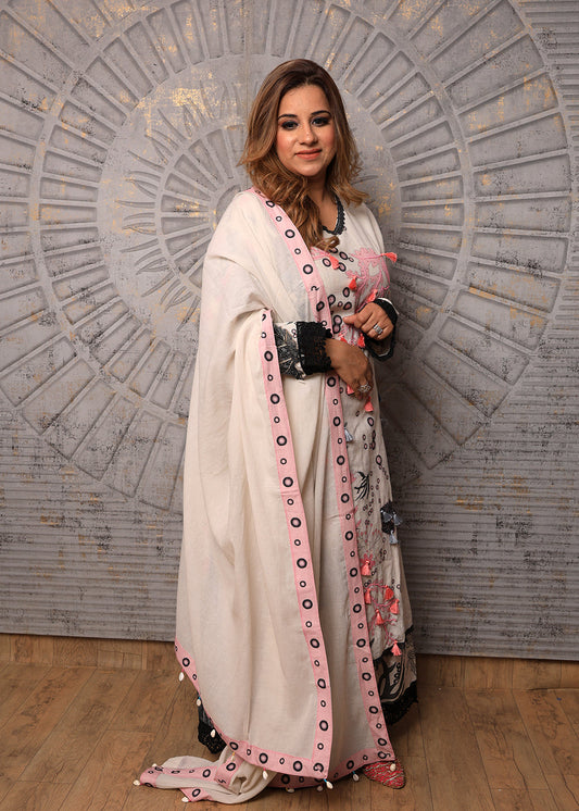 Naqsh Digital Print & Hand Work Cotton Suit