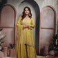 Lime Yellow Sharara suit set