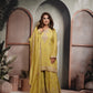 Lime Yellow Sharara suit set