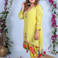 Naqsh Yellow Designer Tulip Pant Set
