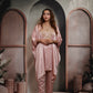 Pastel Peach Kaaftaan Coord Set
