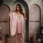 Pastel Peach Kaaftaan Coord Set