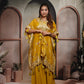 Patola Mustard yellow Kaftaan Set