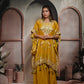 Patola Mustard yellow Kaftaan Set