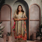 Patola Grey & Pink Kaftaan Set