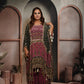 Patola Onion Pink & Black Short Kaftaan Set