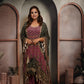 Patola Onion Pink & Black Short Kaftaan Set