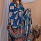 Naqsh Blue Cotton Suit