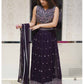 Naqsh Designer Navy Blue Lehenga Set
