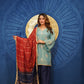 Aabira Blue Fusion Kurta Suit