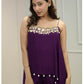 Naqsh Purple Indo-western stylish dress