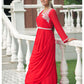 Naqsh Red Stylish Gown