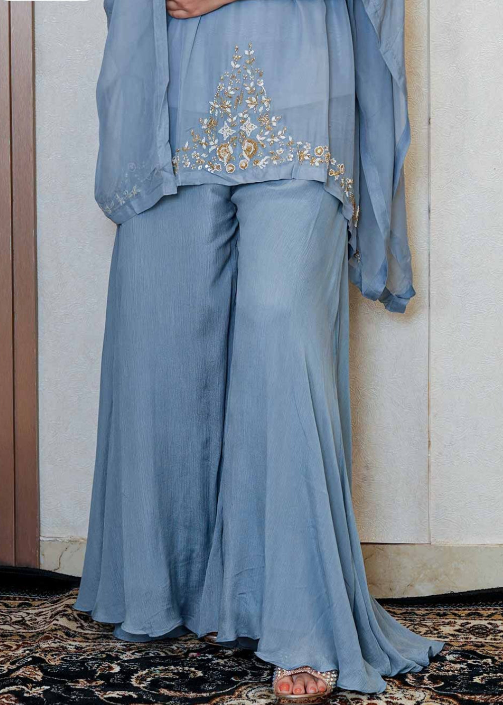 Naqsh Designer Blue Co-ord Suit Set