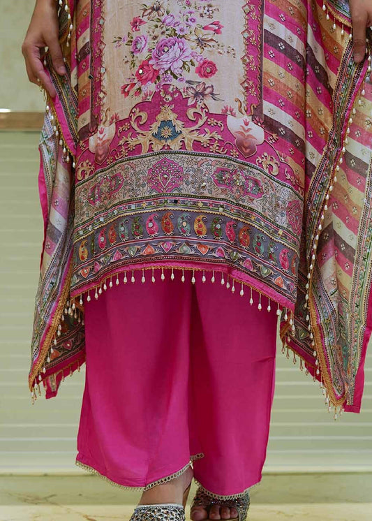 Naqsh Pink Exclusive Kaftan Set