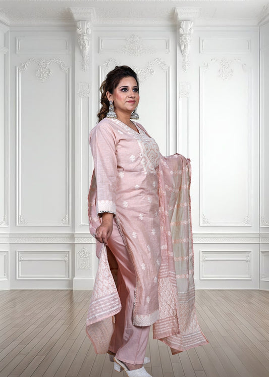 Naqsh Cotton Linen with Hand Work