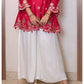 Naqsh Red Indo-western stylish dress
