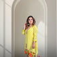 Naqsh Yellow Designer Tulip Pant Set