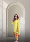 Naqsh Yellow Designer Tulip Pant Set