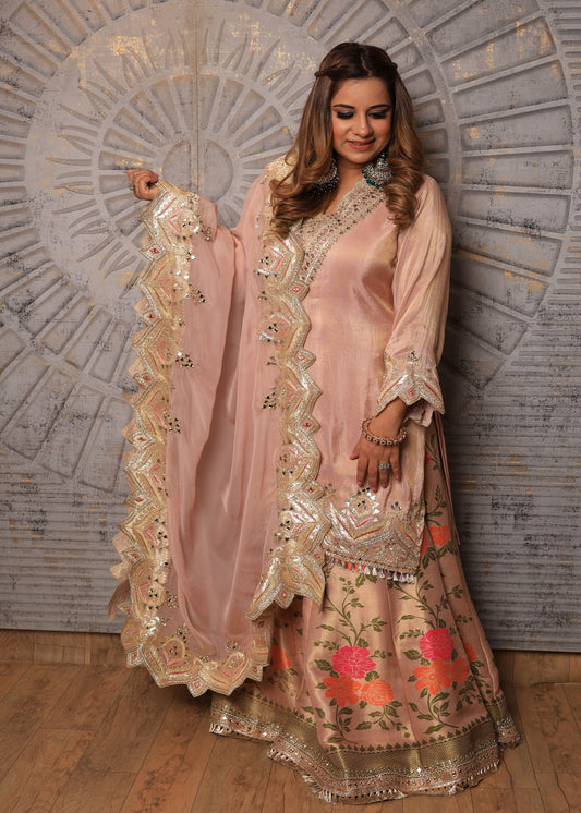 Naqsh Sharara Suit with Gotta Patti work