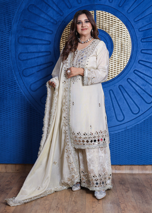 Naqsh Embellished Sharara Suit Set