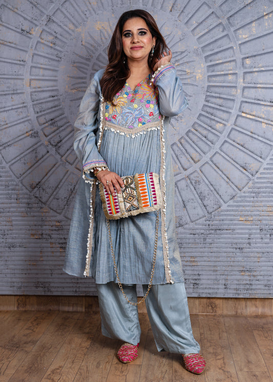 Naqsh Embroidered A-Line Kurta