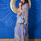 Naqsh Tassel Kaftan with Mirror Work & Potli