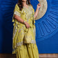Naqsh Mirror Work Sharara Set with Potli Bag