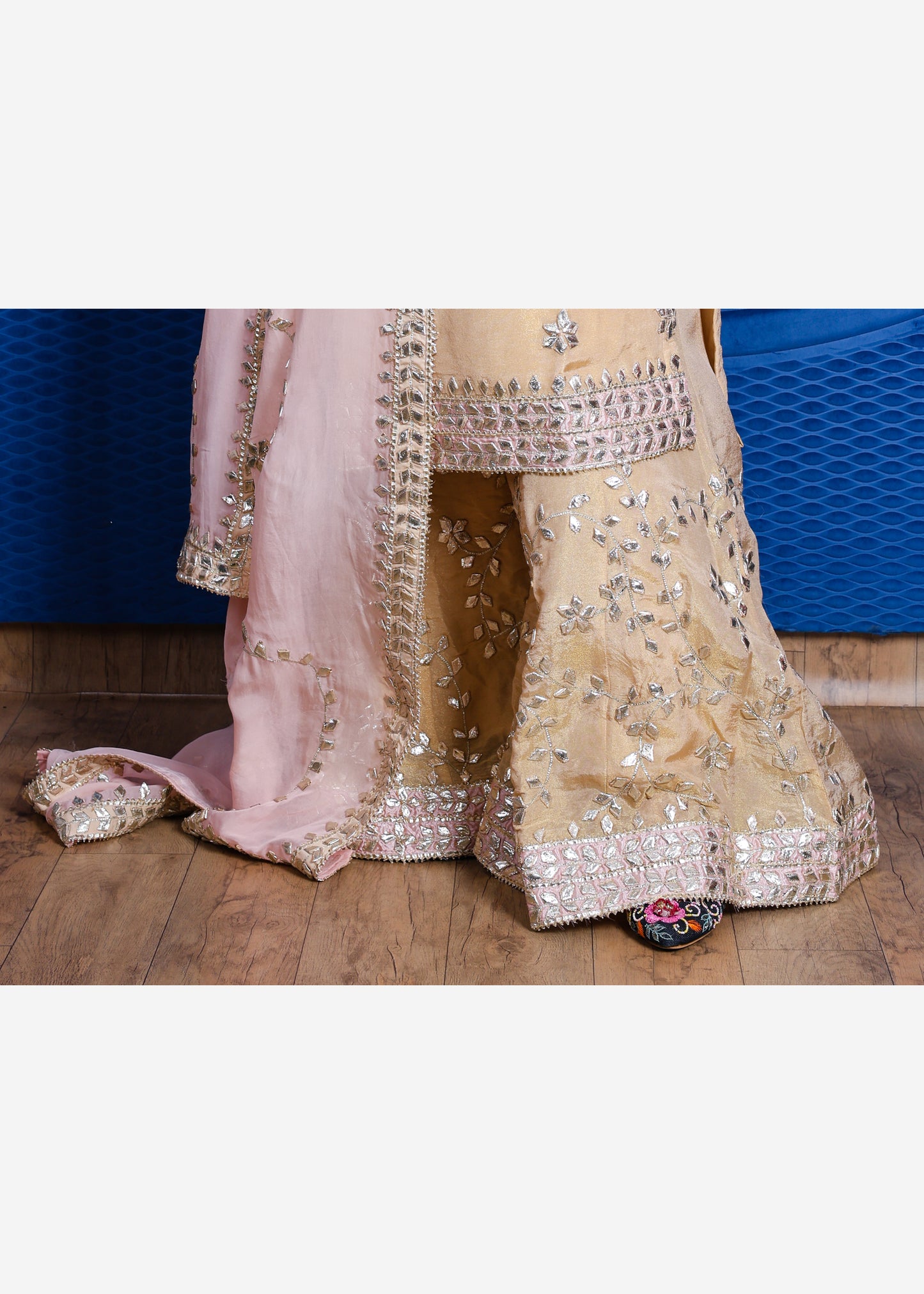 Naqsh Rosé Radiance – Embroidered Sharara Suit